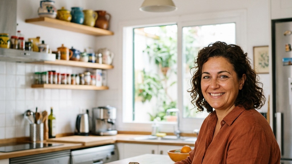Mujer en la cocina